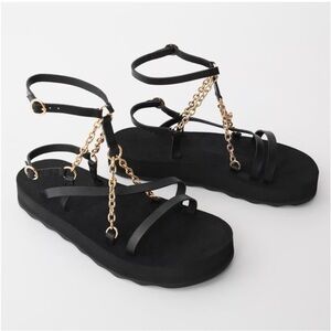 Maje Frankie Charm Platform Sandals